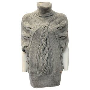 Gucci Grey Wool Cable Knit Sweater